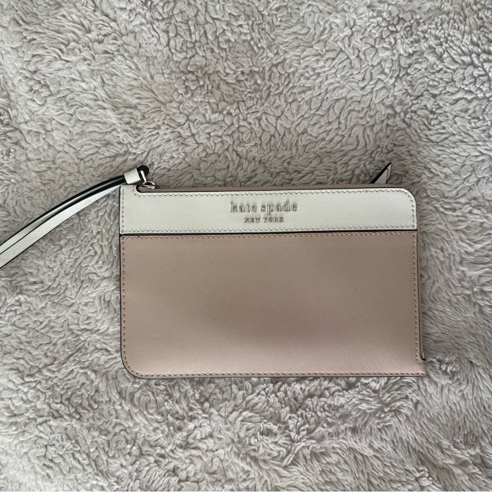 PINK & WHITE WRIST WALLET